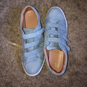 Target blue Velcro shoes